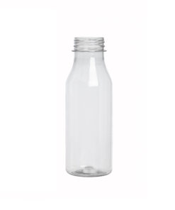 Μπουκάλι πλαστικό 330 ml διάφανο με πώμα λευκό για χυμό, αναψυκτικό, κρασί