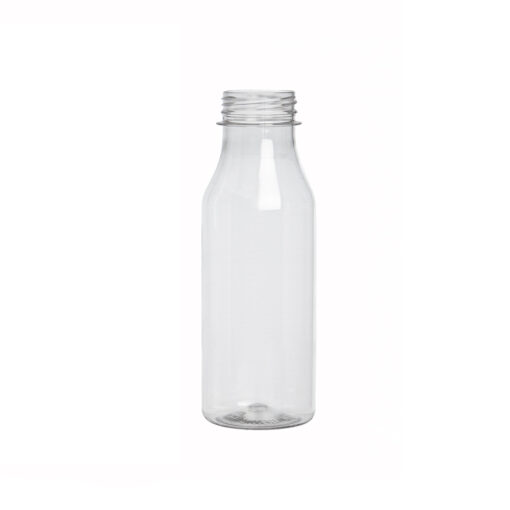 Μπουκάλι πλαστικό 330 ml διάφανο με πώμα λευκό για χυμό, αναψυκτικό, κρασί